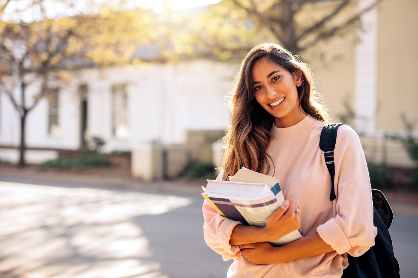 jeune étudiante lors de la rentrée universitaire